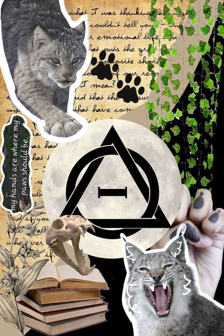 Ilustración de un therian lince en shifts